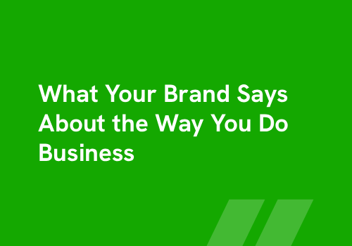 What Your Brand Says