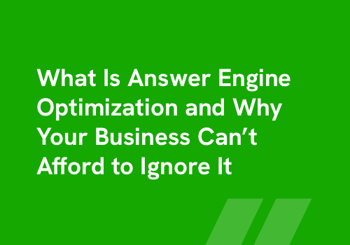 What Is Answer Engine Optimization